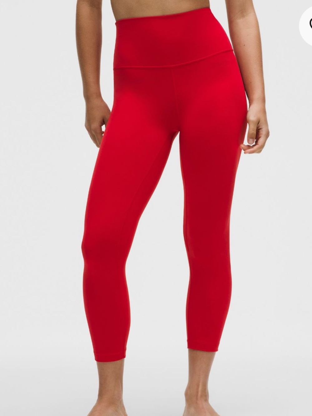 Lululemon Align High Rise Red Crop Leggings 4
